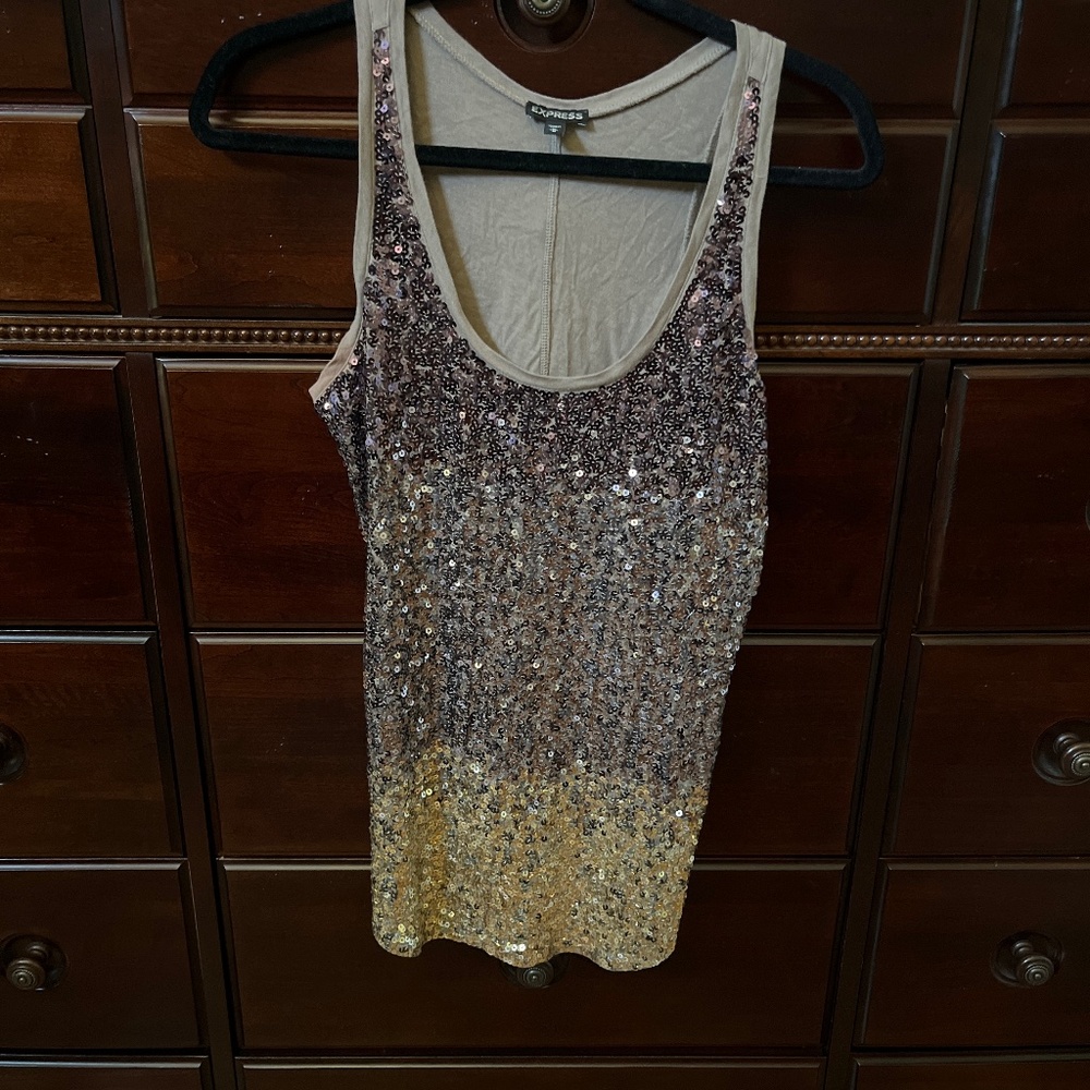 Express sequined tank